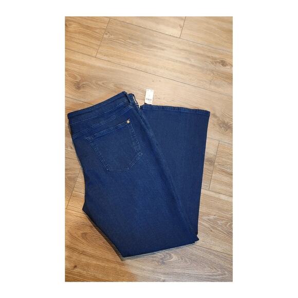 NWT Anthropologie Pilcro Jeans "The Icon" Women's Sz 34 Stretch Dark Blue - Picture 2 of 13